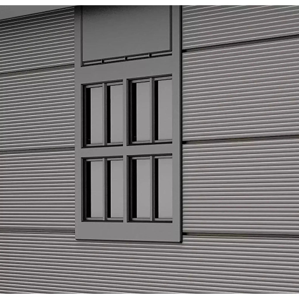 Keter 7.5'x9' Premier Heavy Duty Plastic Shed – Grey