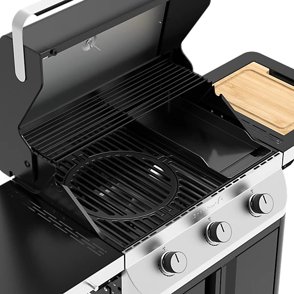 GoodHome Attaia Black 3 burner Gas BBQ