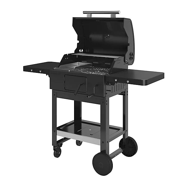 GoodHome Etowah Black Charcoal BBQ (D) 3660mm 207 x 430mm