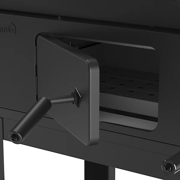 GoodHome Etowah Black Charcoal BBQ (D) 3660mm 207 x 430mm