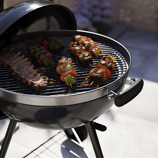 GoodHome Kiowa Black Charcoal BBQ 550mm