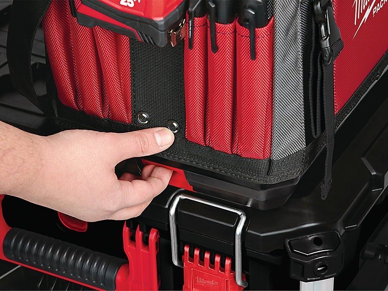 Milwaukee 40cm PACKOUT Tote Tool Bag 31 Pocket Heavy Duty Toolbag 4932464085