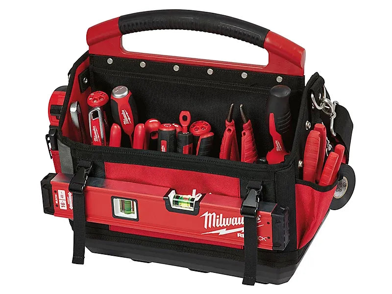 Milwaukee 40cm PACKOUT Tote Tool Bag 31 Pocket Heavy Duty Toolbag 4932464085