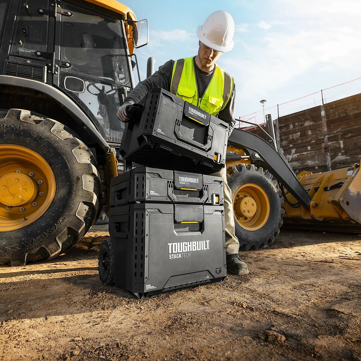 Toughbuilt StackTech 3 piece Rolling Toolbox set